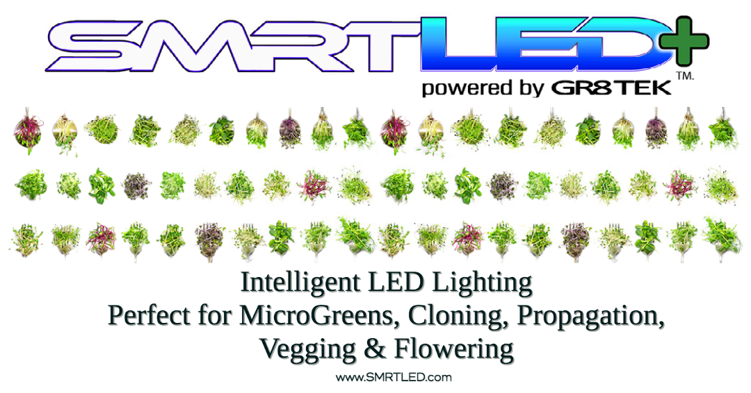 grow lights smrtled LED Lighting for microgreens cloning propagation vegging and flowering